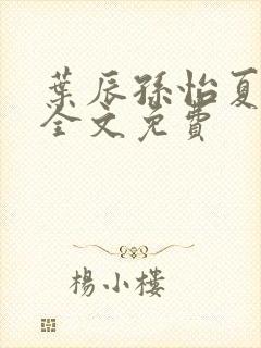 叶辰孙怡夏若雪全文免费