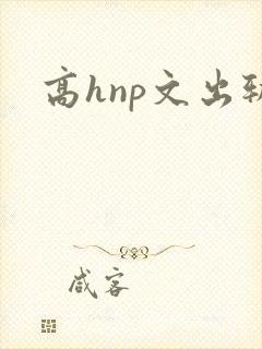 高hnp文出轨