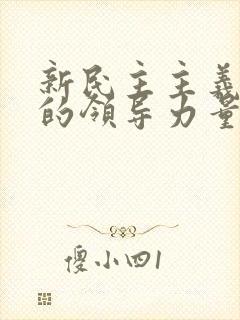 新民主主义革命的领导力量是( )