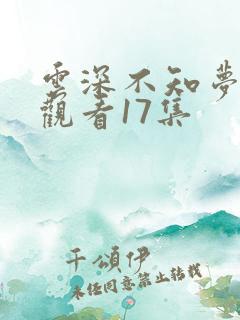 云深不知梦在线观看17集