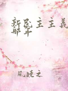 新民主主义革命哪年