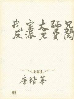 我家大师兄是个反派免费阅读小说