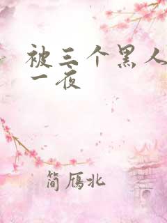 被三个黑人操了一夜