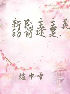 新民主主义革命的前途是.