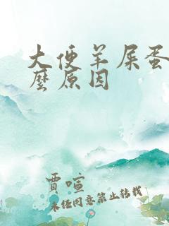 大便羊屎蛋是什么原因