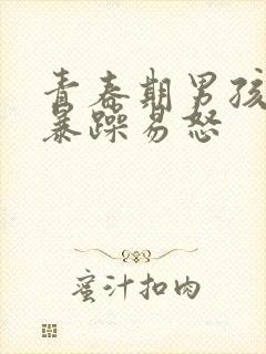 青春期男孩脾气暴躁易怒