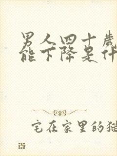 男人四十岁性功能下降是什么原因