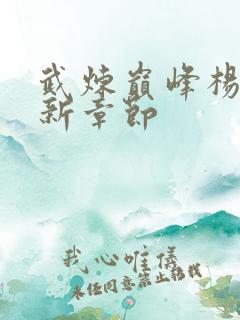 武炼巅峰杨开最新章节