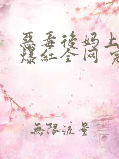恶毒后妈上娃综爆红全网 完结