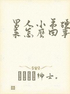 男人小弟硬不起来怎么回事