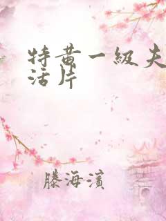 特黄一级夫妻生活片