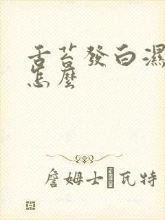 舌苔发白湿气重怎么