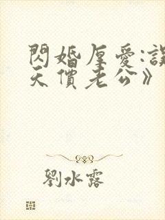 闪婚厚爱:误嫁天价老公》