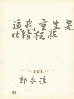 逼我重生是吧txt精校版