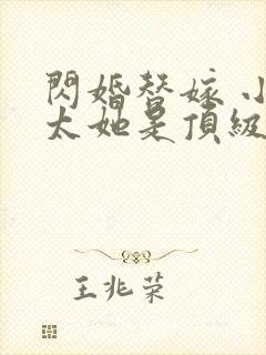 闪婚替嫁 小太太她是顶级大佬免费阅读