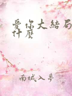 爱你大结局讲了什么