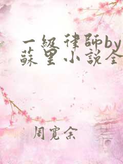 一级律师by木苏里小说全文免费阅读