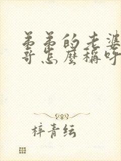 弟弟的老婆的哥哥怎么称呼