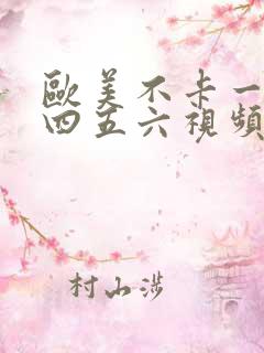 欧美不卡一二三四五六视频在线