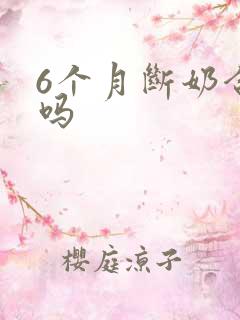 6个月断奶合适吗