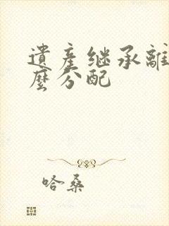 遗产继承离婚怎么分配