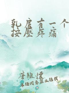 乳房有一个硬块按压疼痛