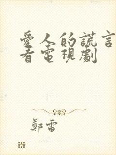 爱人的谎言免费看电视剧