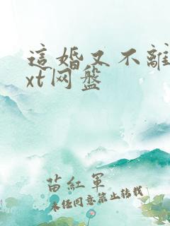 这婚又不离了txt网盘