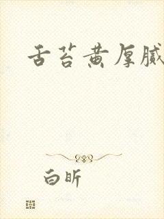 舌苔黄厚腻严重