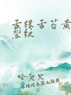 舌根舌苔黄厚有裂纹