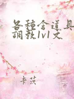 各种含道具高h调教1v1文