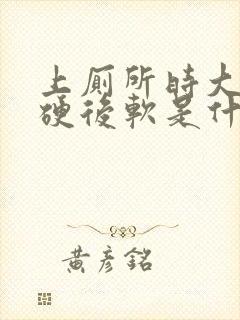 上厕所时大便前硬后软是什么原因