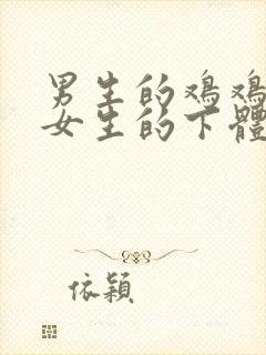 男生的鸡鸡插入女生的下体视频