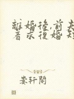 离婚后,前夫哭着求复婚 短剧