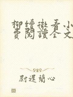 柳续微看小说免费阅读全文