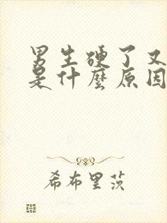 男生硬了又软了是什么原因