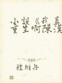 小说《我真没想重生啊陈汉升》