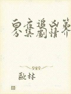 白夜追凶第二季分集剧情介绍