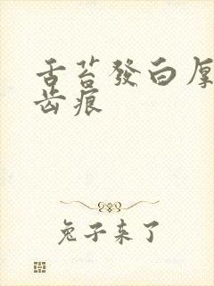 舌苔发白厚腻有齿痕