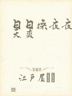 日日操夜夜摸天天爽