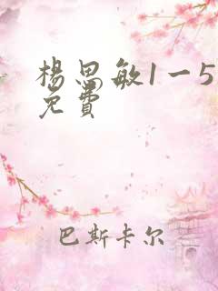 杨思敏1一5集免费