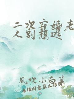二次宠婚老婆大人别想逃