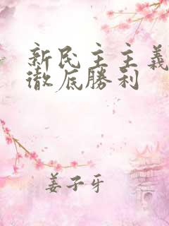 新民主主义革命彻底胜利