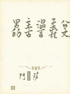 男主温柔公子型的古言宠文