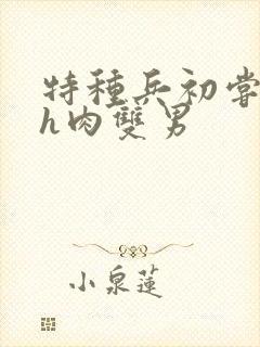 特种兵初尝嗯啊h肉双男