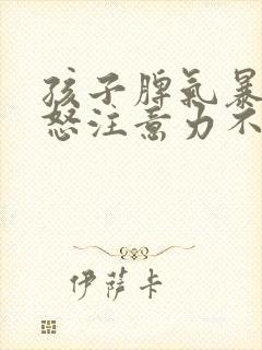 孩子脾气暴躁易怒注意力不集中