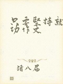 只要坚持就能成功作文