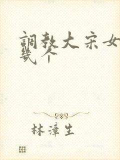 调教大宋女主有几个