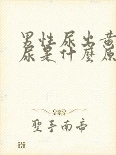 男性尿出黄色的尿是什么原因