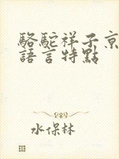 骆驼祥子京味儿语言特点